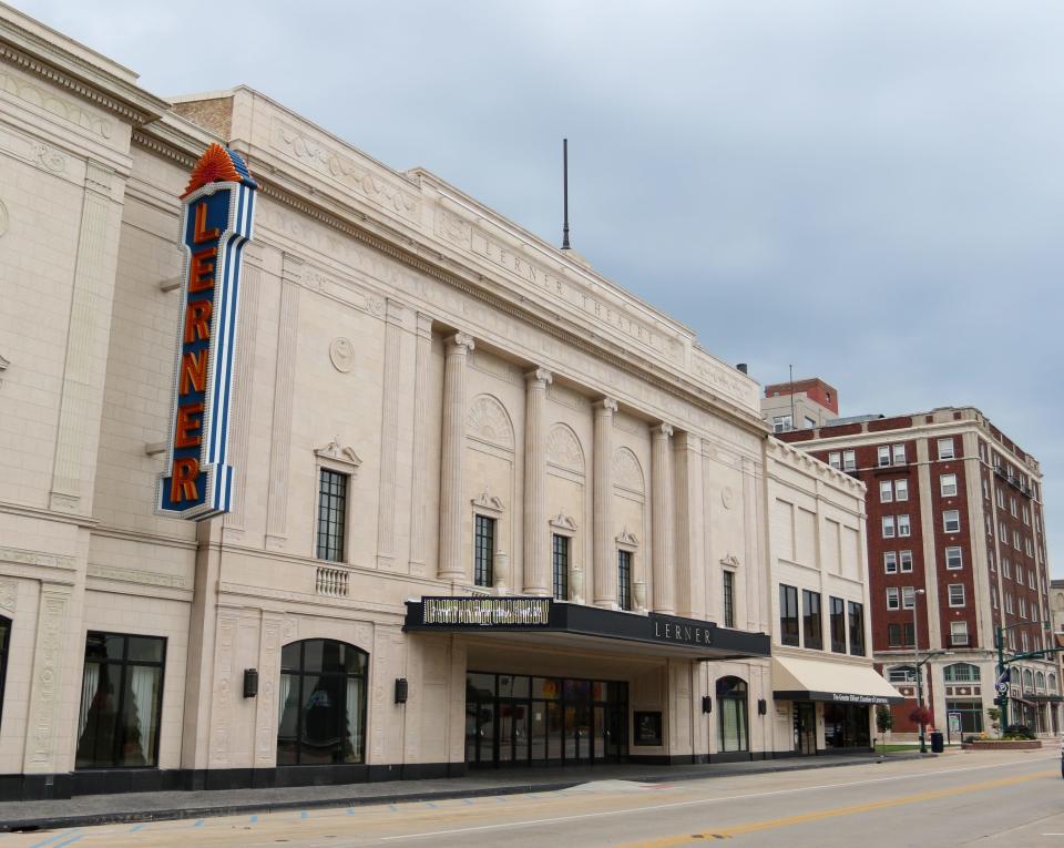 The exterior of The Lerner Theatre in downtown Elkhart September 1, 2018.