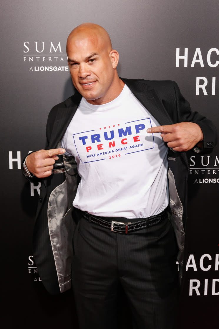 Tito Ortiz was a prominent supporter of Donald Trump in the 2016 U.S. presidential election. (AP)