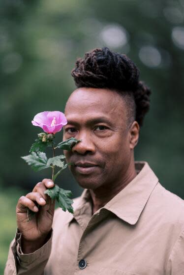 NEW YORK, NY - MONDAY, AUGUST 7, 2023: Director Roger Ross Williams at Tompkins Square Park in East Village, Manhattan on Monday, August 7, 2023. (Justin Jun Lee / For The Times)