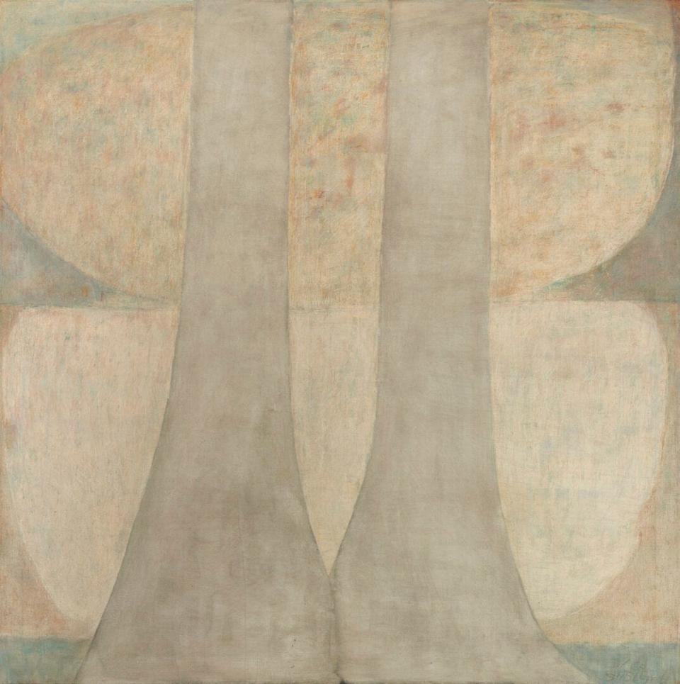 “Winter Forms” by Carl Sublett was up for auction during the Case Auction event July 8-9, 2023. Its estimated value was around $1,200. Sublett was a member of the “Knoxville Seven,” an influential group of progressive artists in Knoxville between 1955 and 1965.