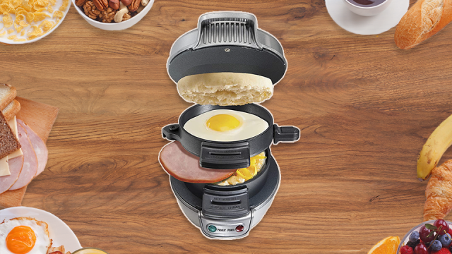 Hamilton Beach Breakfast Sandwich Maker, Single, Mint