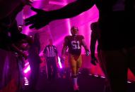 <p>Washington Redskins center Spencer Long (61) walks though a tunnel to the field before an NFL football game against the Philadelphia Eagles, Sunday, Oct. 16, 2016, in Landover, Md. (AP Photo/Alex Brandon) </p>