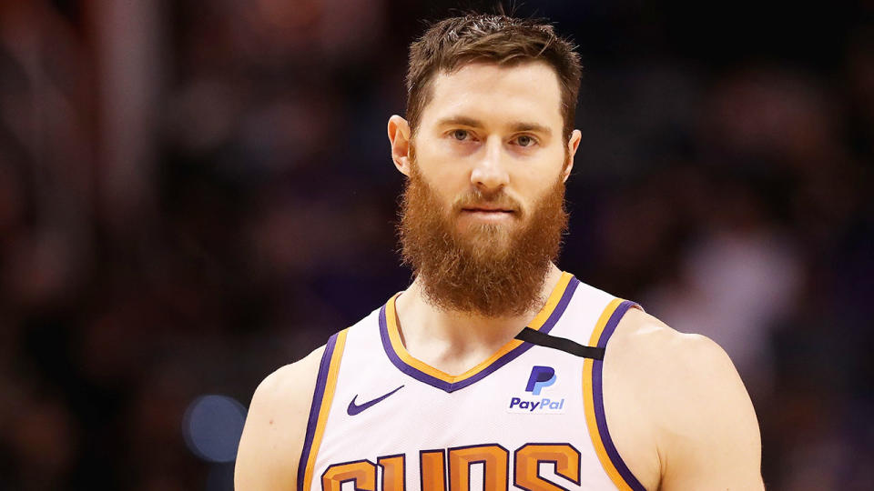 Pictured here, Australia's Phoenix Suns star Aron Baynes.