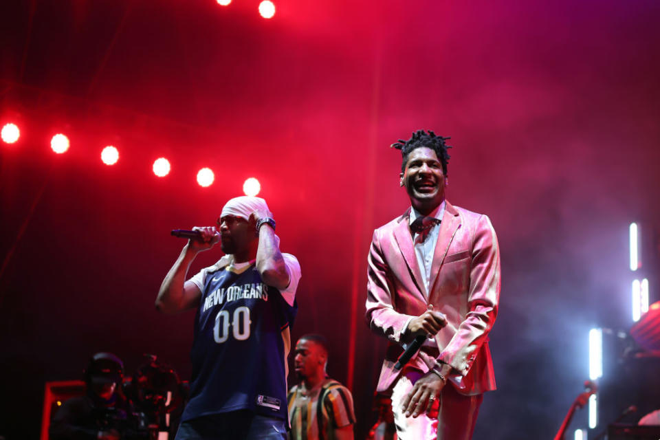 Juvenile and Jon Batiste onstage