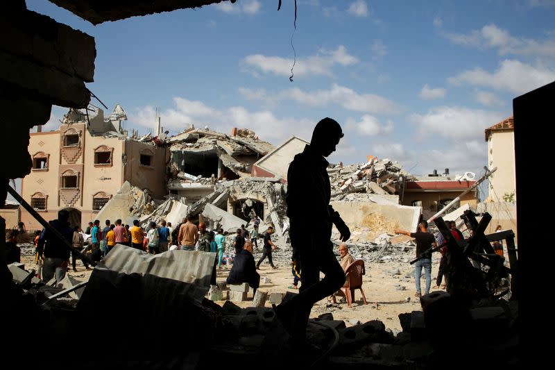 Israeli strike on a house in Rafah, in the southern Gaza Strip