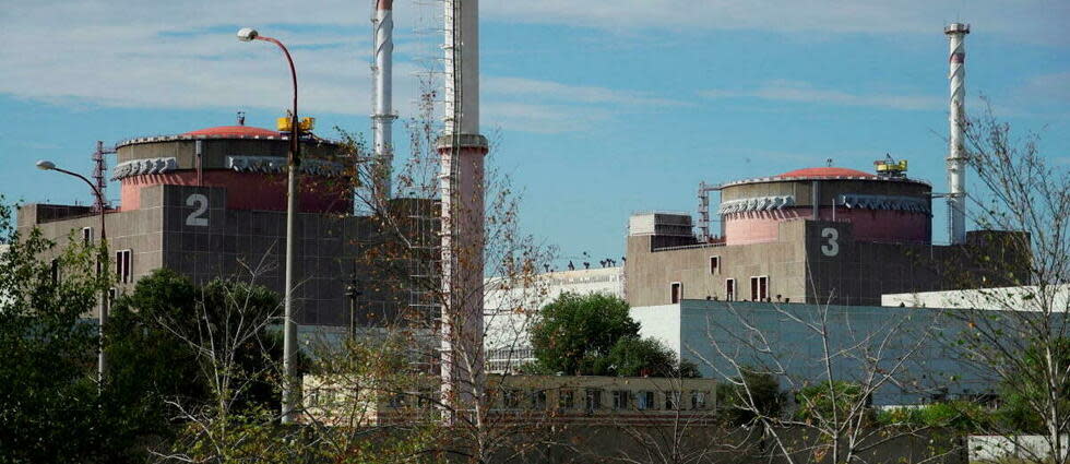 La centrale nucléaire ukrainienne de Zaporijia est acutellement contrôlée par la Russie.   - Credit:STRINGER / AFP