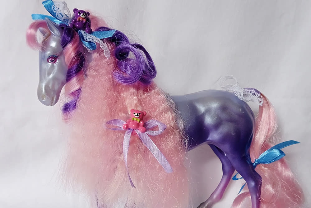 Fashion Star Fillies "Niki" vintage Kenner horse retro pink and purple toy