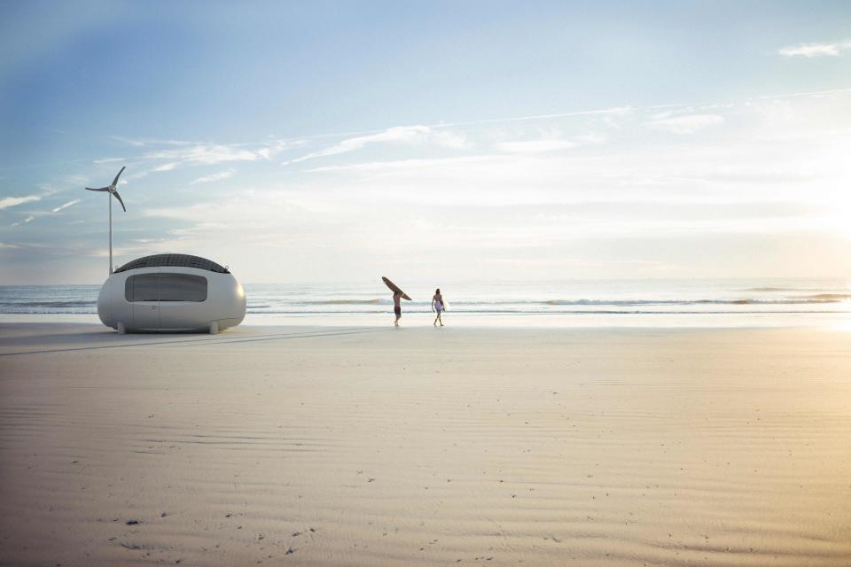 Perhaps you'd rather take your Ecocapsule to the beach.