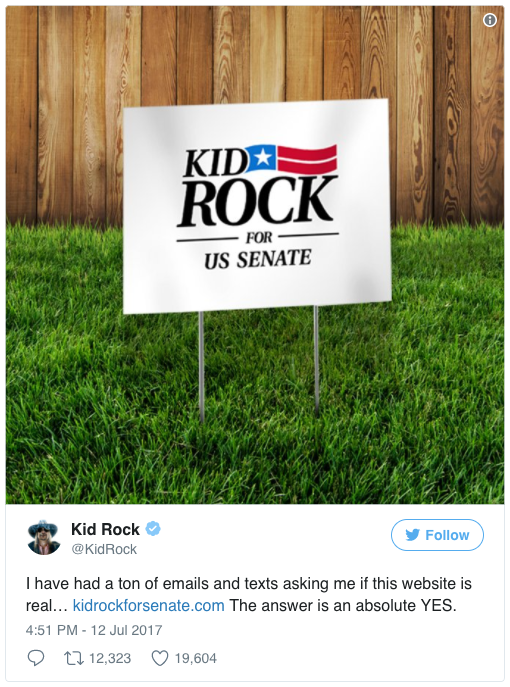 A new campaign website is selling yard signs and bumper stickers