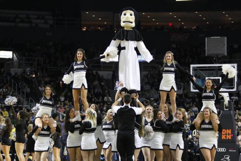 The Providence Friars mascot has been popularized in ESPN’s “This is Sportscenter” commercials and for his oncourt antics during games.