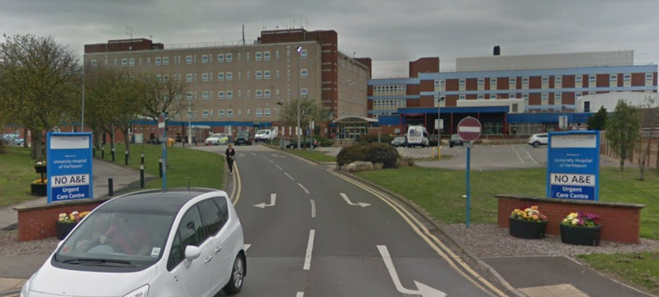 The University of Hartlepool Hospital has suspended elective surgery due to a COVID-19 outbreak. (Google Maps)