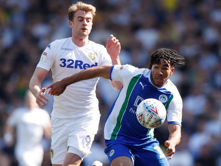 Championship: Leeds fall to ten-man Wigan as Bolton’s relegation is confirmed with defeat to Aston Villa