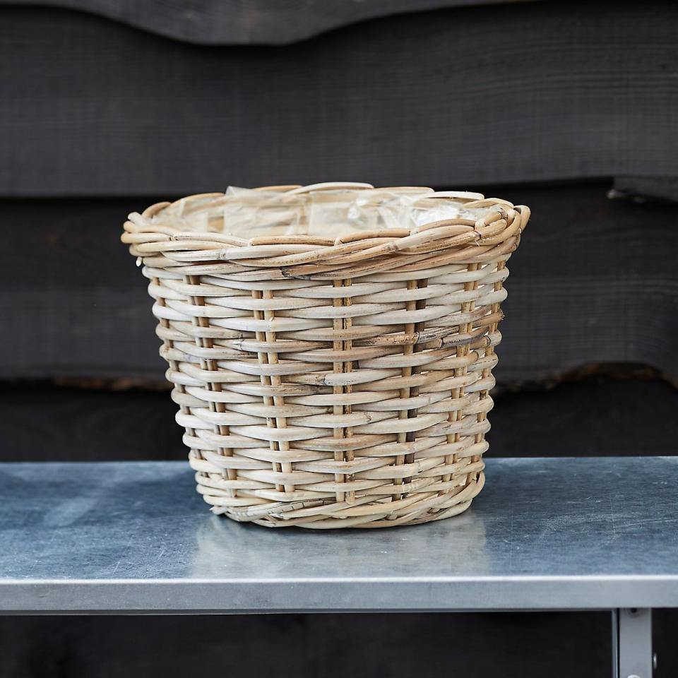 Rattan Taper Basket Pot