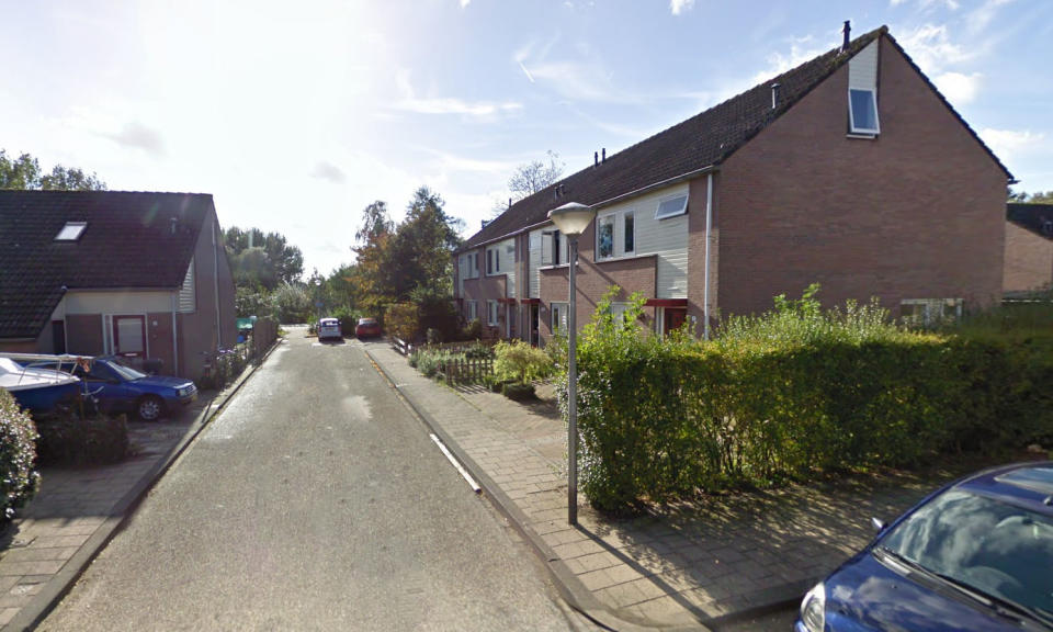 The row of homes in a quiet cul-de-sac where the family lived next door to Josef B. Source: Google Maps