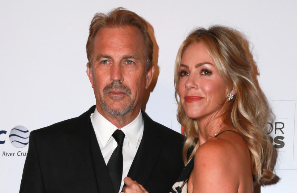 Kevin Costner and Christine Baumgartner have reached a divorce agreement credit:Bang Showbiz