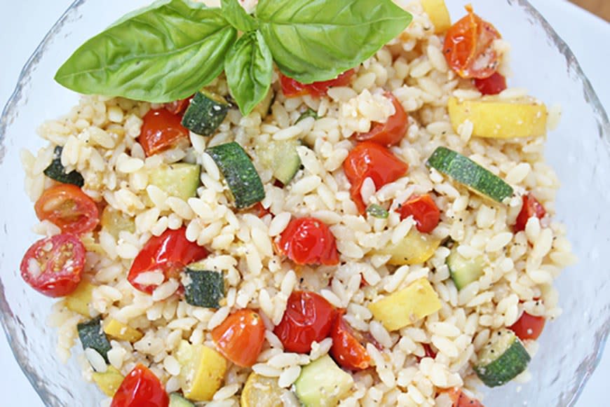 Chilled Zucchini and Orzo Salad from $5 Dinners