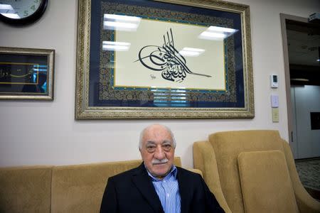 U.S. based cleric Fethullah Gulen at his home in Saylorsburg, Pennsylvania, U.S. July 29, 2016. REUTERS/Charles Mostoller