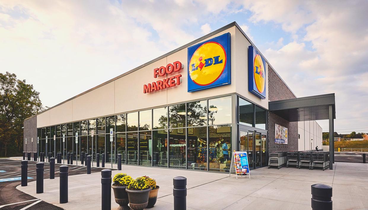 German grocer Lidl, which operates stores such as this, purchased 69 acres at the Keystone Trade Center in Falls. Lidl will use the land to build a warehouse.
