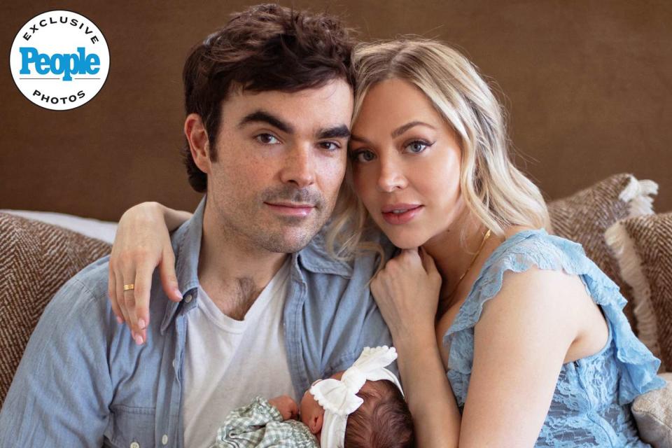 <p>Bree Marie Fish</p> MacKenzie Porter, Jake Etheridge and their baby