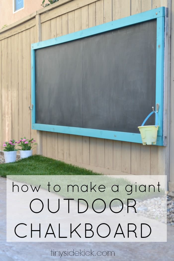 Hang an Outdoor Chalkboard