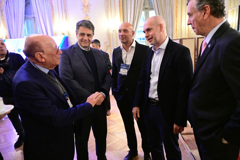 Alfredo Coto, Horacio Rodríguez Larreta, Jorge Macri y Natalio Grinman en el Council of the Americas