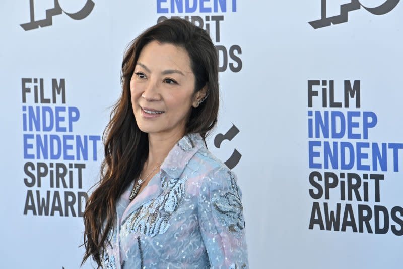 Michelle Yeoh attends the 37th annual Film Independent Spirit Awards in Santa Monica, Calif., on March 6, 2022. The actor turns 61 on August 6. File Photo Jim Ruymen/UPI