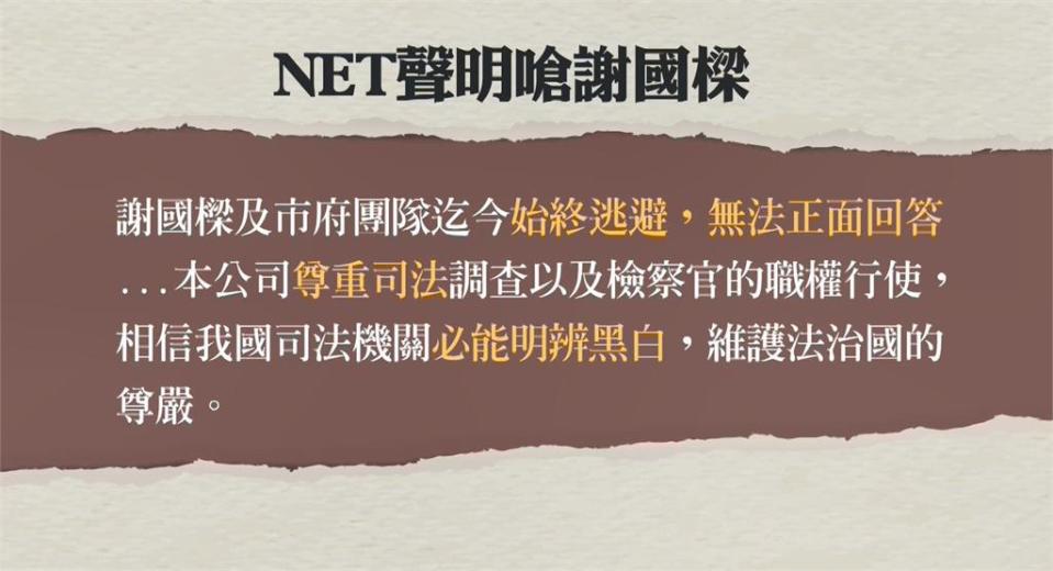 誰指揮警方夜襲NET？　謝國樑稱交通處請求協助挨批切割