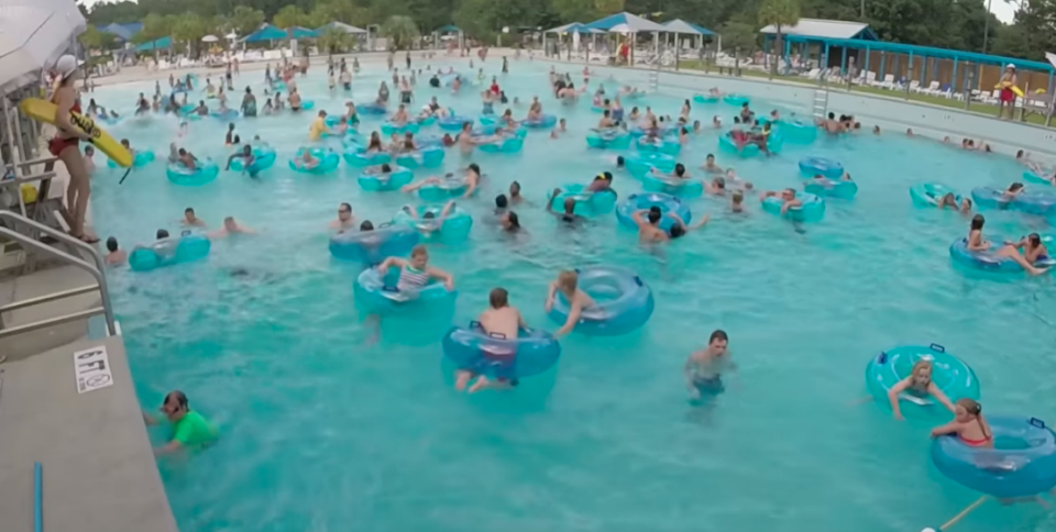 Would you be able to spot the drowning child in this video? Photo: YouTube