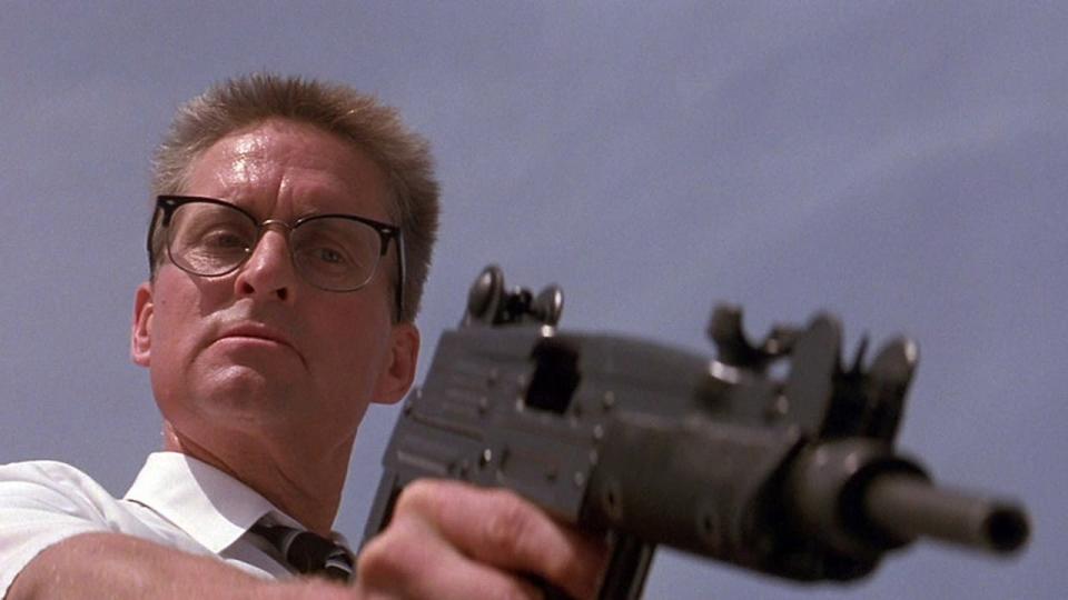 Michael Douglas ready to fire in Falling Down