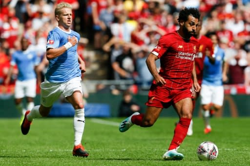 Liverpool's Mohamed Salah led the attack at Wembley