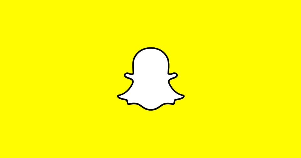 Snapchat's logo.