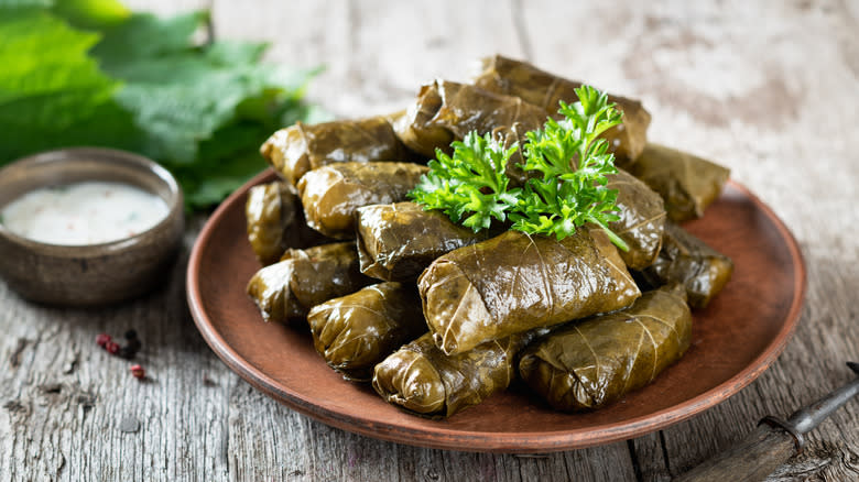 stuffed grape leaves