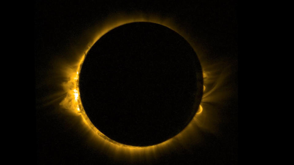 As Europe enjoyed a partial solar eclipse on the morning of Friday 20 March 2015.