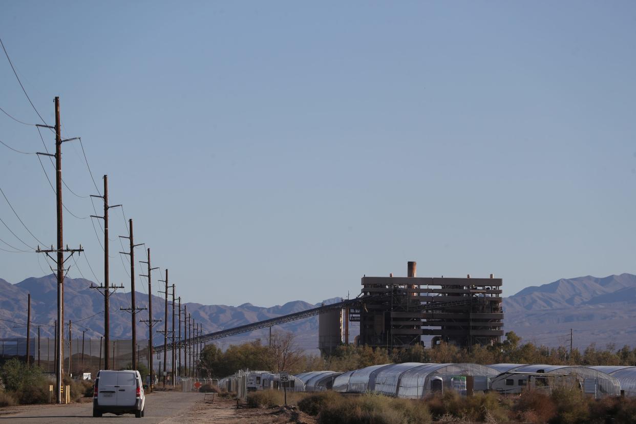 GreenLeaf Power's Desert View plant in Mecca, seen in 2023.