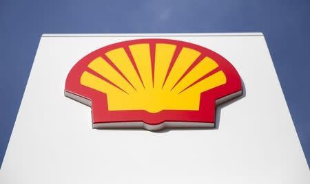A logo for Shell is seen on a garage forecourt in central London March 6, 2014. REUTERS/Neil Hall