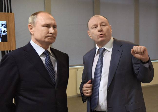 Vladimir Potanin y Putin