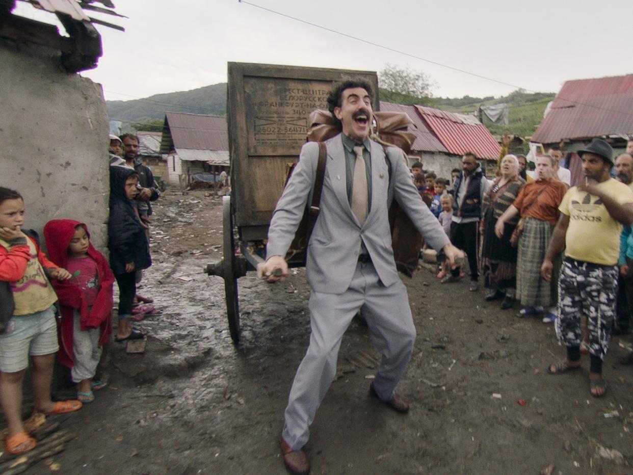 Not so very nice: ‘Borat’ and its recent sequel were both criticised for their offensive depiction of Kazakhstan  (Amazon Prime Video)