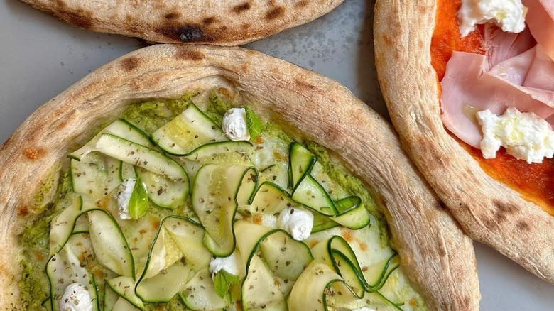 Zucchini pizza pie