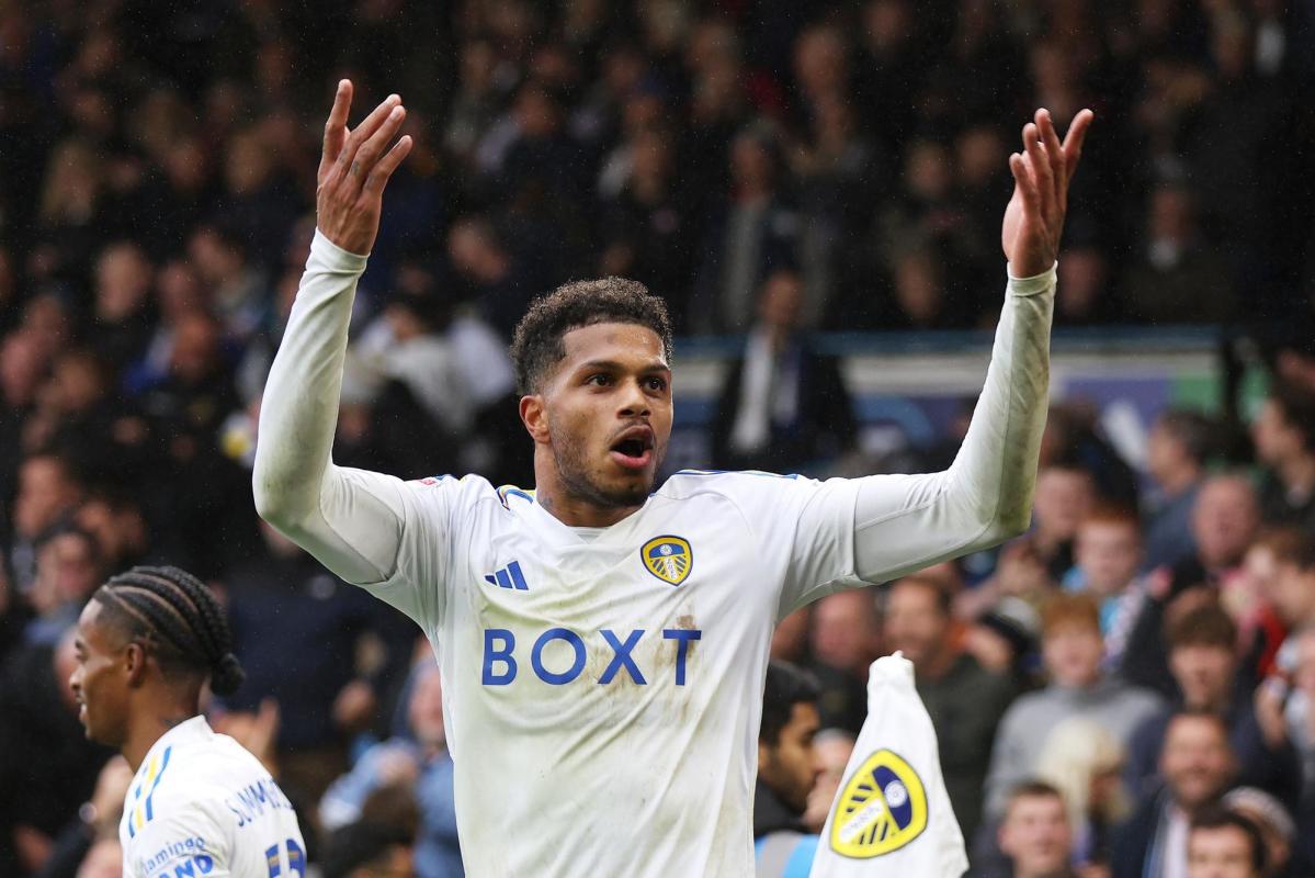 Georginio Rutter of Leeds United celebrates after scoring the team's  News Photo - Getty Images