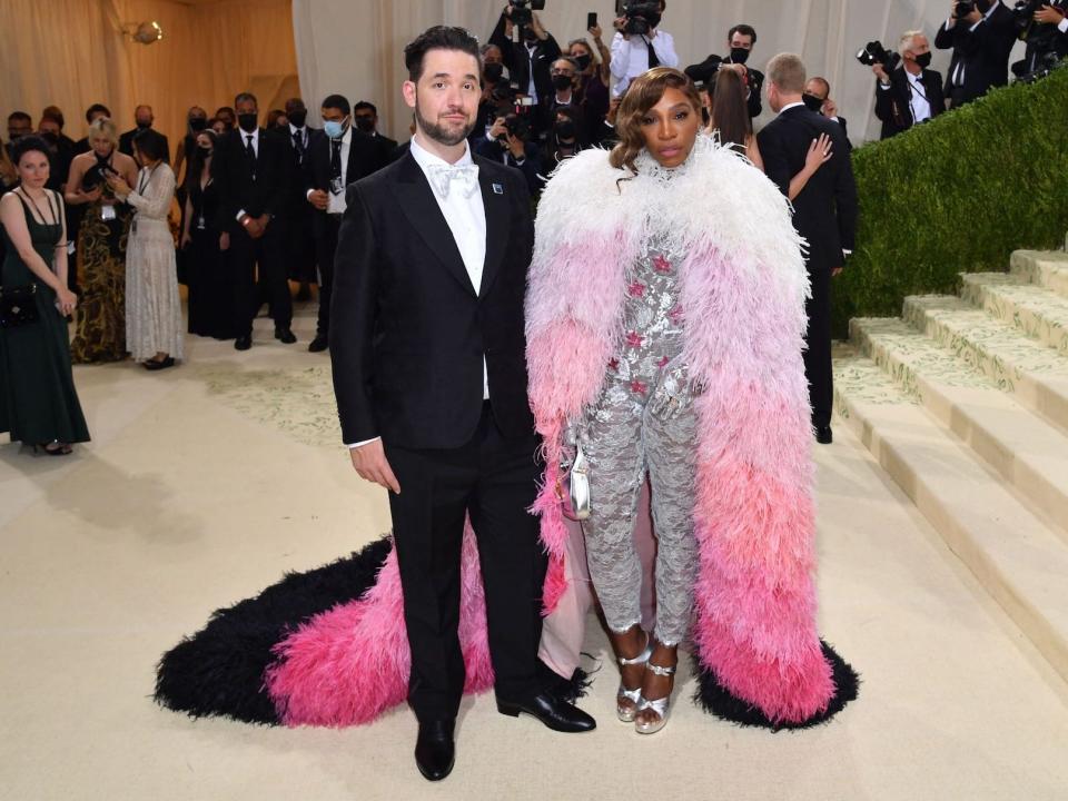Alexis Ohanian and Serena Williams at the 2021 Met Gala.