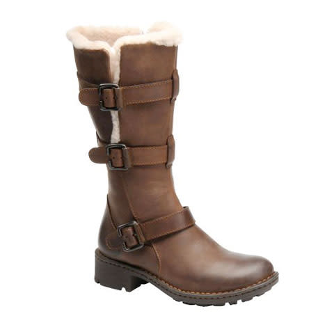 Born brown tawny shearling lining boot
