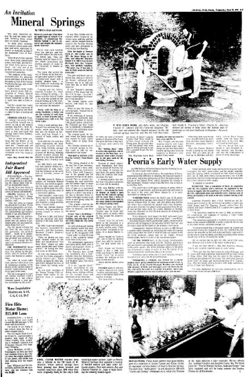 The Journal Star devoted most of a full page to stories about Peoria Mineral Springs on June 23, 1976.