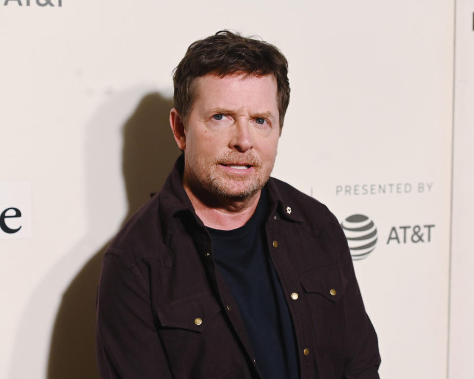 NEW YORK, NEW YORK - APRIL 30: Michael J. Fox attends red carpet for the Tribeca Talks - Storytellers - 2019 Tribeca Film Festival at BMCC Tribeca PAC on April 30, 2019 in New York City. (Photo by Nicholas Hunt/Getty Images for Tribeca Film Festival)