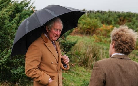 The Prince of Wales in the Northumberland countryside  - Credit: Getty