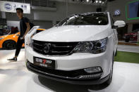 A Baojun 730 model from SAIC-GM-Wuling Automobile is presented during the Auto China 2016 auto show in Beijing, China May 4, 2016. REUTERS/Jason Lee