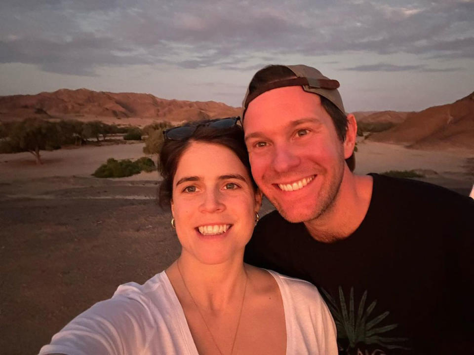 Princess Eugenie and Jack Brooksbank in a selfie