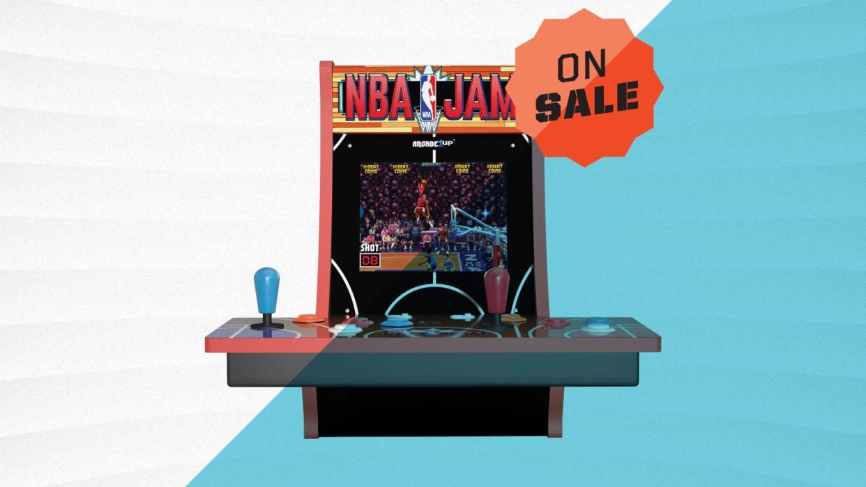 arcade1up nba jam shaq edition arcade machine