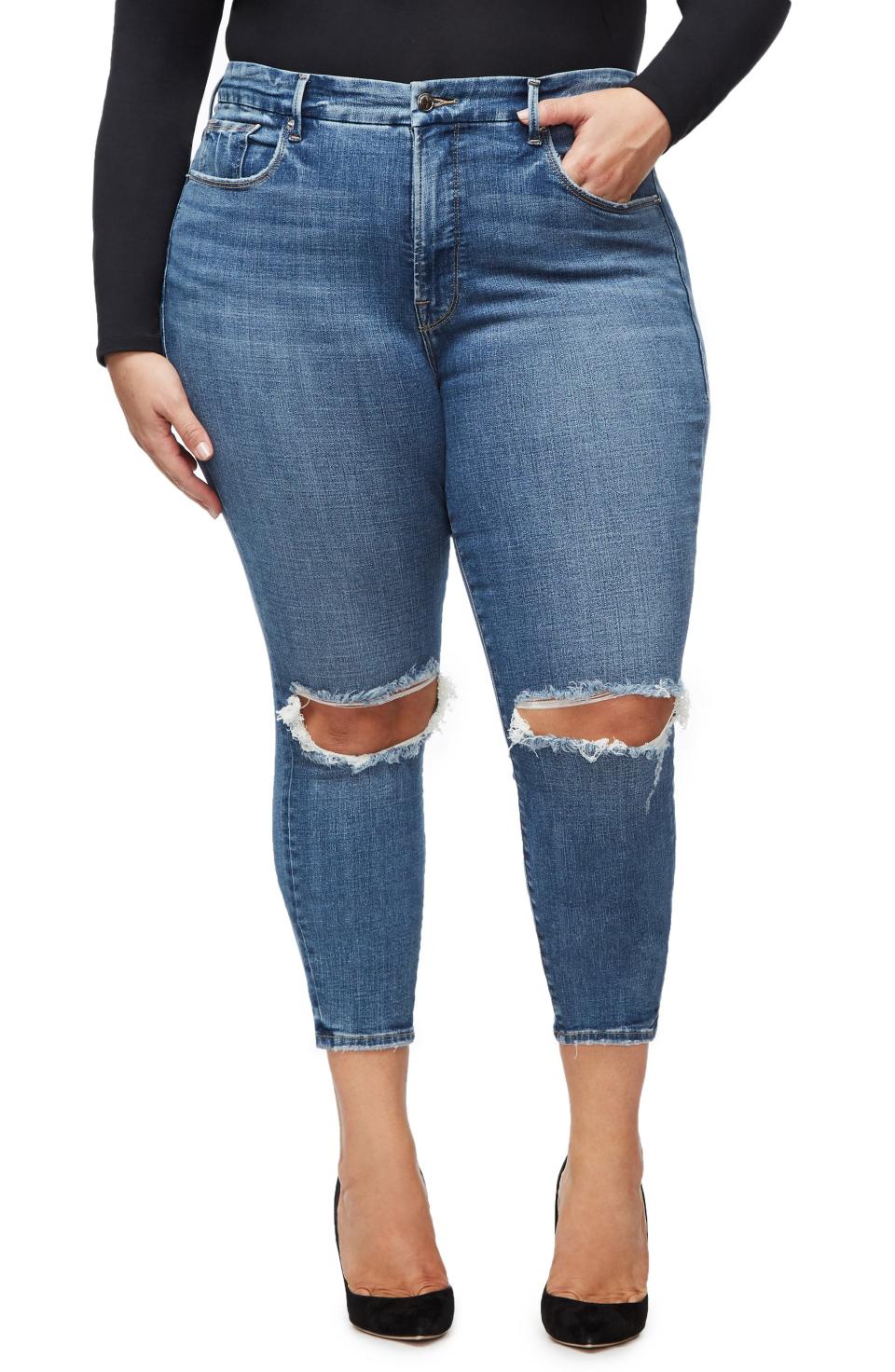 10) Good Legs High Waist Crop Skinny Jeans