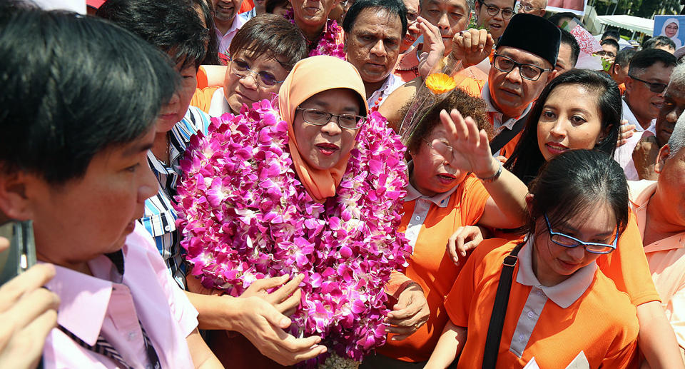 Halimah Yacob was installed as Singapore’s President after a controversial campaign.