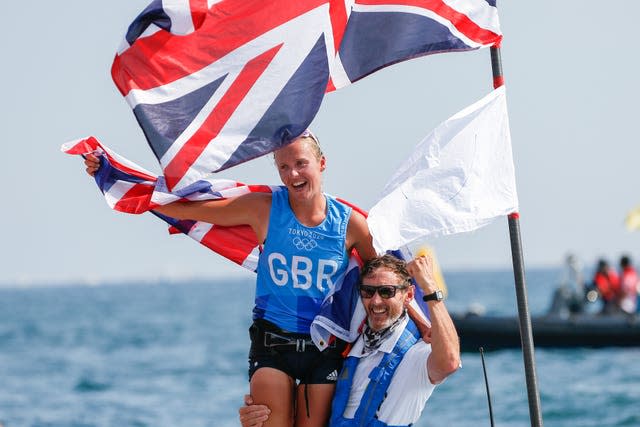 Emma Wilson celebrates